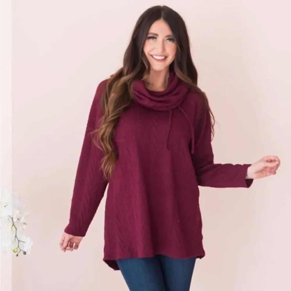 BRAND NEW FULL CIRCLE TRENDS TURTLENECKS  WOMEN"S LONG SLEEVE KNIT SWEATER G1